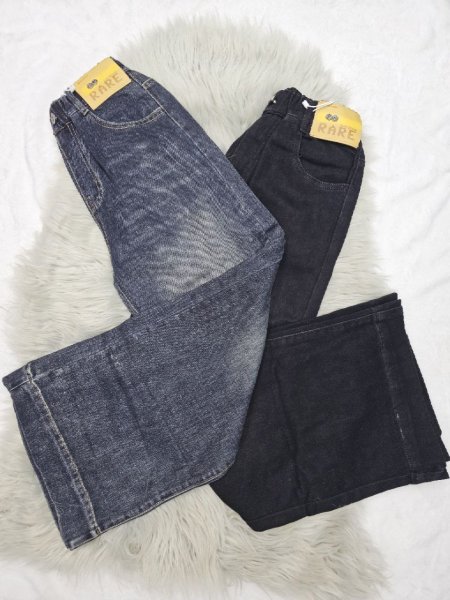 جينز أصلي نسائي قصة واسعة - لونين